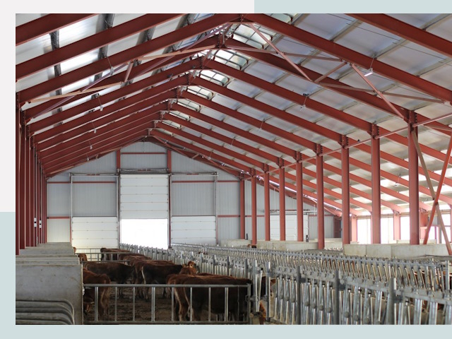 Строительство коровников в Устях-Куте