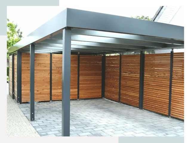 Навесы для парковки в Устях-Куте