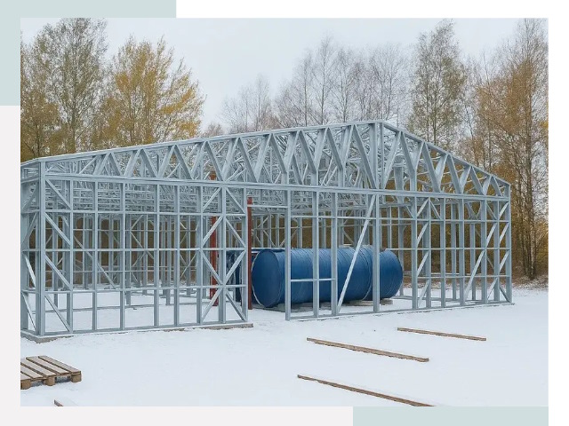 Металлические ангары в Устях-Куте
