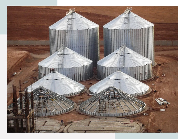 Строительство зерновых силосов в Устях-Куте