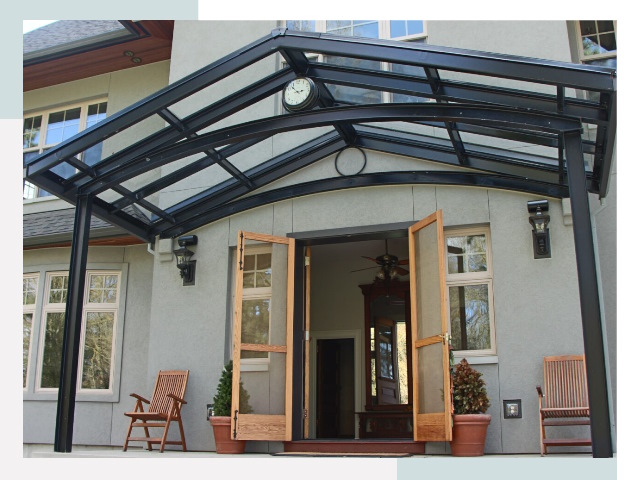 Козырьки металлические в Устях-Куте