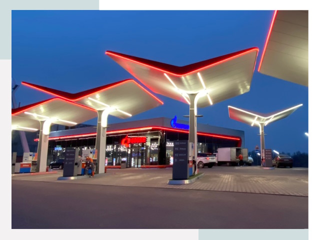 Навесы для АЗС в Устях-Куте