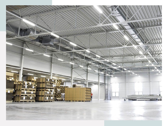 Освещение ангаров в Устях-Куте