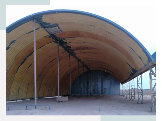 Реконструкция ангаров в Устях-Куте